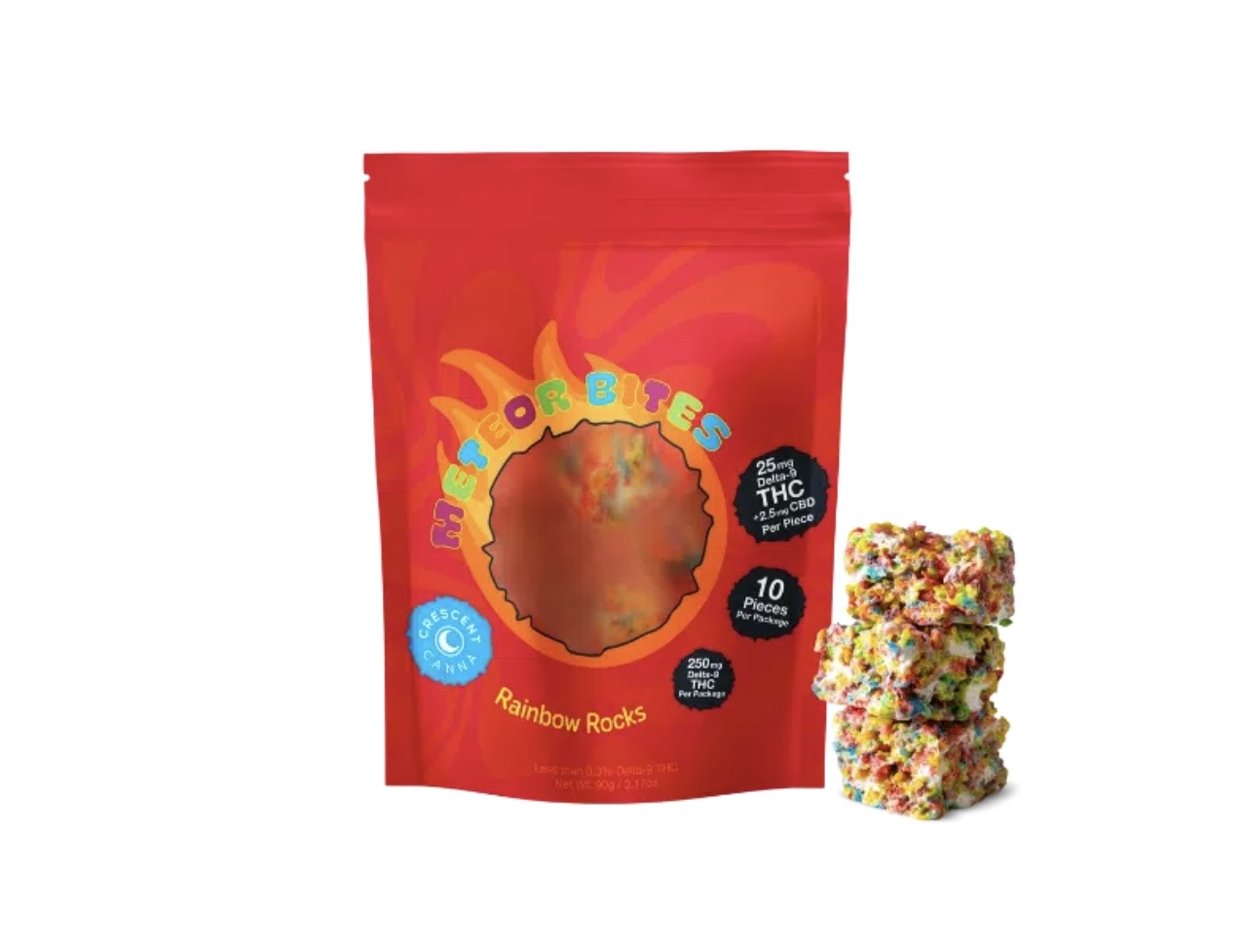 Meteor Bites Rainbow Rocks 250mg THC - Cancun Weed Dispensary delivery