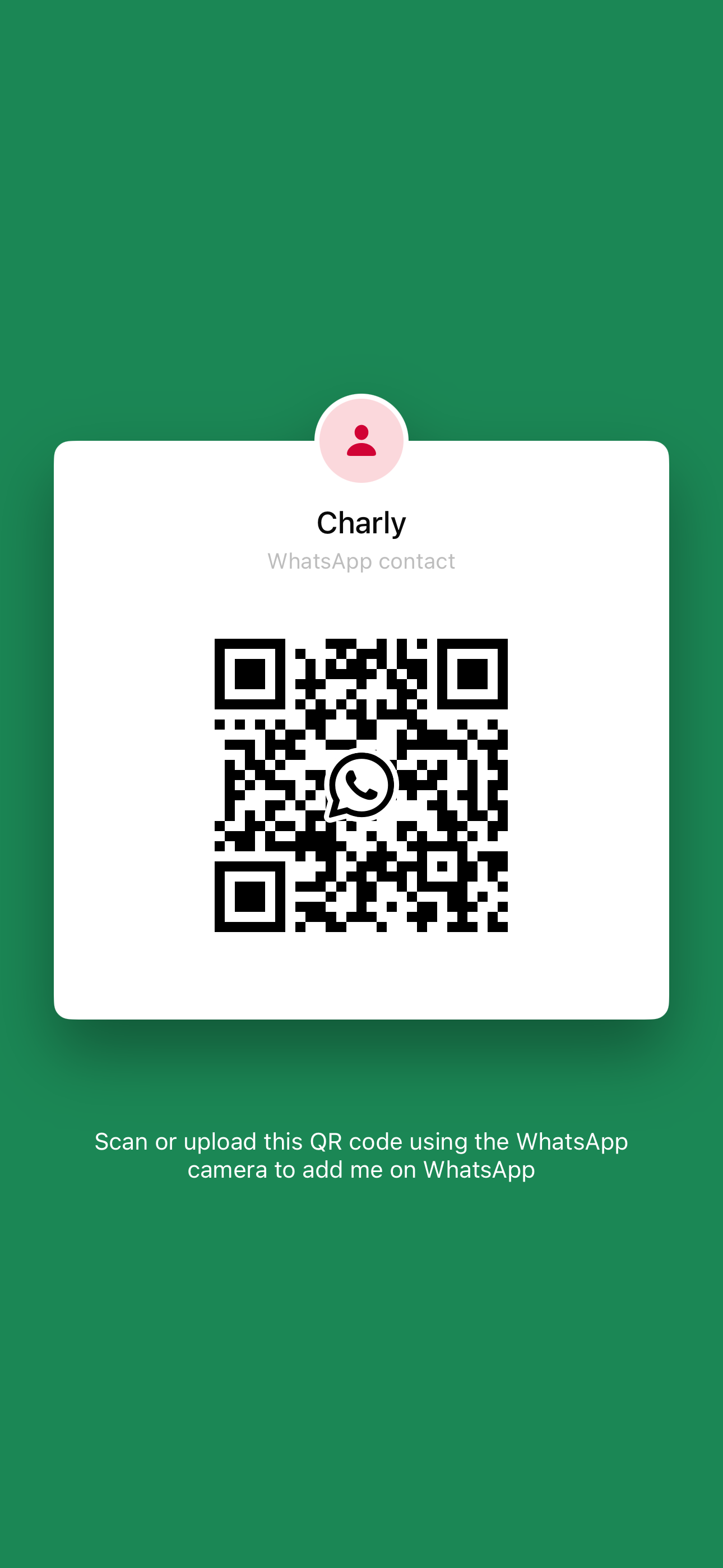 Scan QR code to chat on WhatsApp